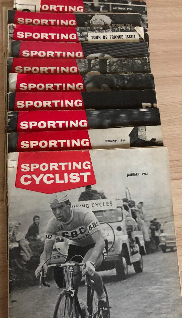 Ten copies of Sporting Cyclist magazine from 1964